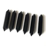 10 Sizes of Black Obsidian Double-Terminated Crystal Point Wholesale