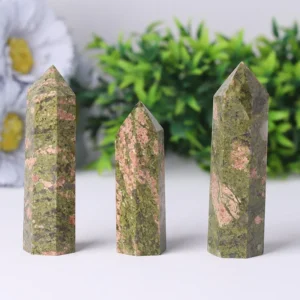 Natural Unakite Points Crystal