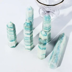 2 Sizes of Blue Sodalite Hackmanite Crystal Tower / Pillar Wholesale