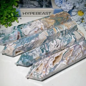 6-12 Pink Purple Moss Agate Tower Bulk Wholesale