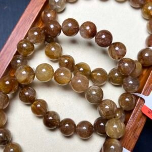 High-quality praseite single-ring bracelet