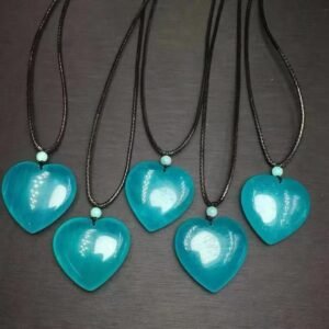 Natural tanzanite heart-shaped pendant