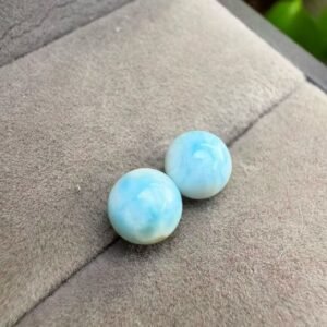 Natural seashell round stud earrings. Natural stone size: approximately 8mm.