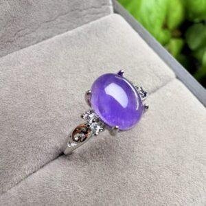 Natural Watermelon Tourmaline Amethyst Ring Copper Setting